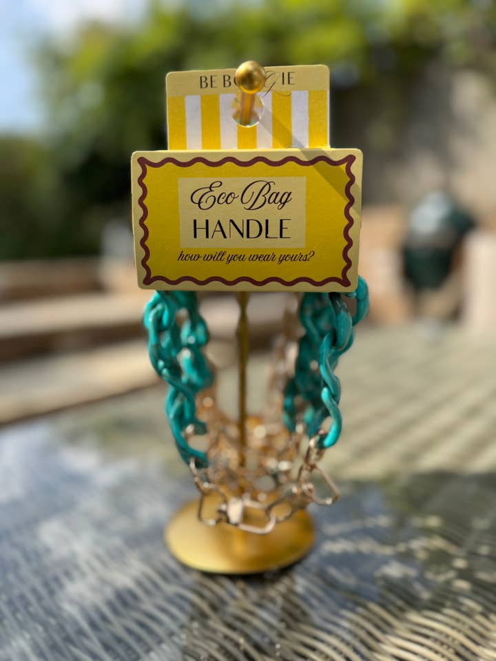 Eco Bag Interchangeable handle TEAL 14.5 inches for wholesale by Be-Bougie (Formerly My Little Eco Bag)