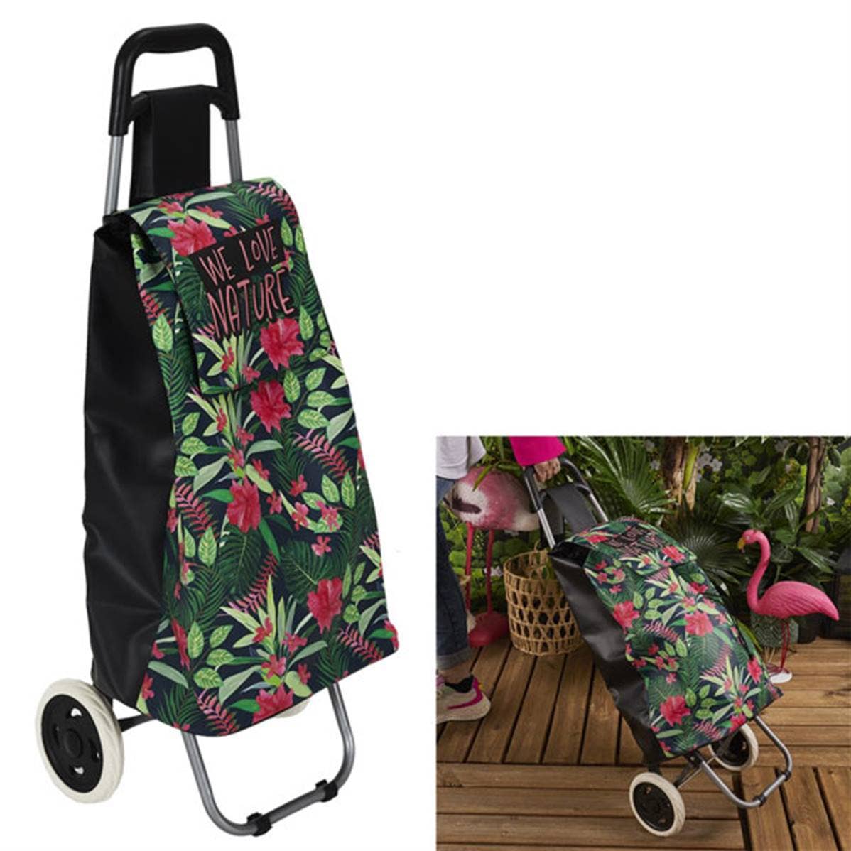 TSJJ - Wholesale Grocery/Shopping Bag - Jungle 2 Wheel Shopping Chariot0