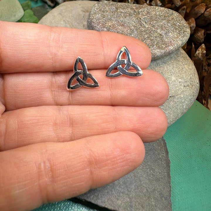 Celtic Crystal Designs Jewelry & Gifts - Wholesale Stud/Post Earrings - Zephyr Celtic Trinity Knot Earrings4