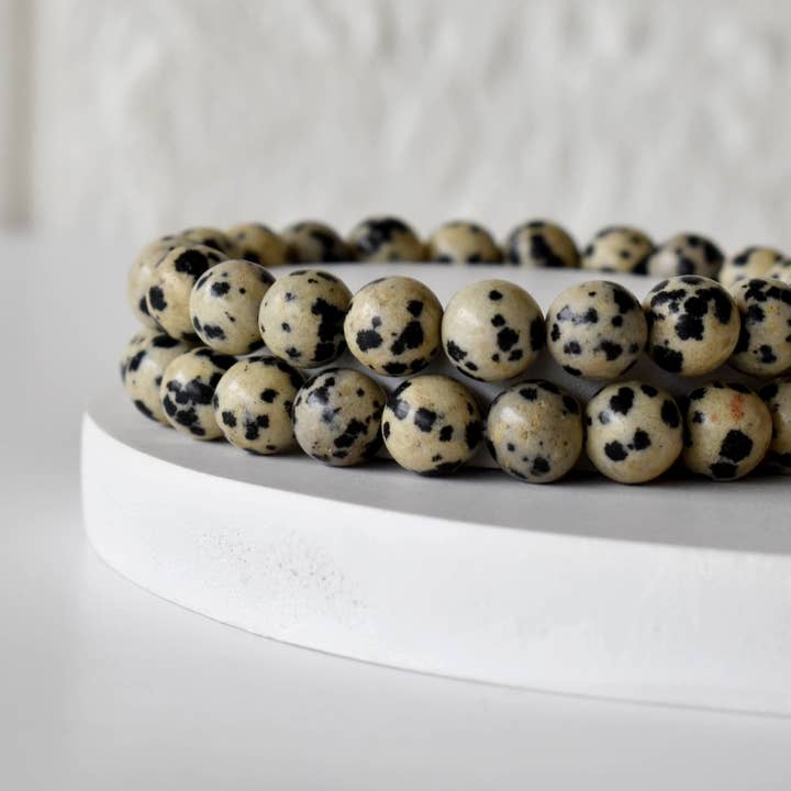 Soothing Crystals - Wholesale Beaded Bracelet - Healing Bracelet | Dalmatian Jasper | Gemstone Bracelet