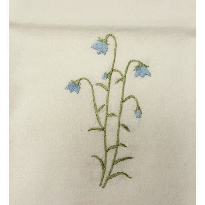 EmbroideryNTA – Engroshandel Lommetørklæde - Dame – Håndbroderi linned lommetørklæder, vilde blomster broderi