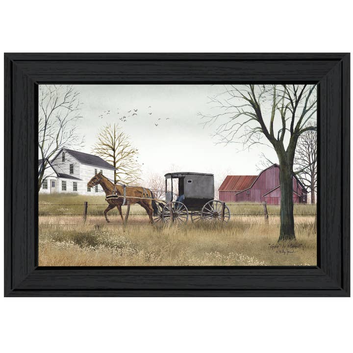 "Goin' to Market" by Billy Jacobs, Framed Print, Black Frame for wholesale by Trendy Decor 4U