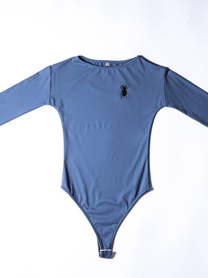 Long Sleeve Body Suit - Slate Blue for engroshandel hos Alexander Durbin Design, LLC.