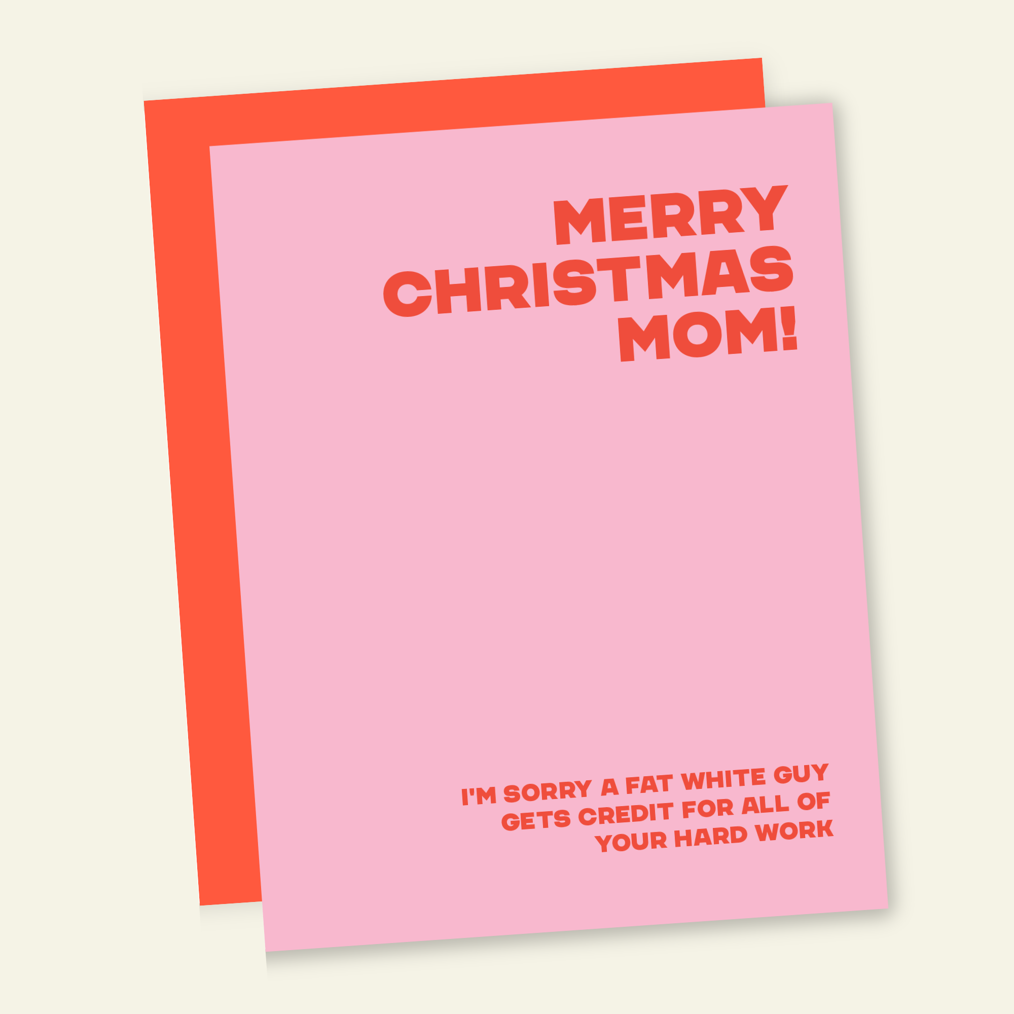 That’s So Andrew - Wholesale Christmas Card - Merry Christmas Mom / Fat Guy Takes Credit | Funny Holiday Greeting Card1