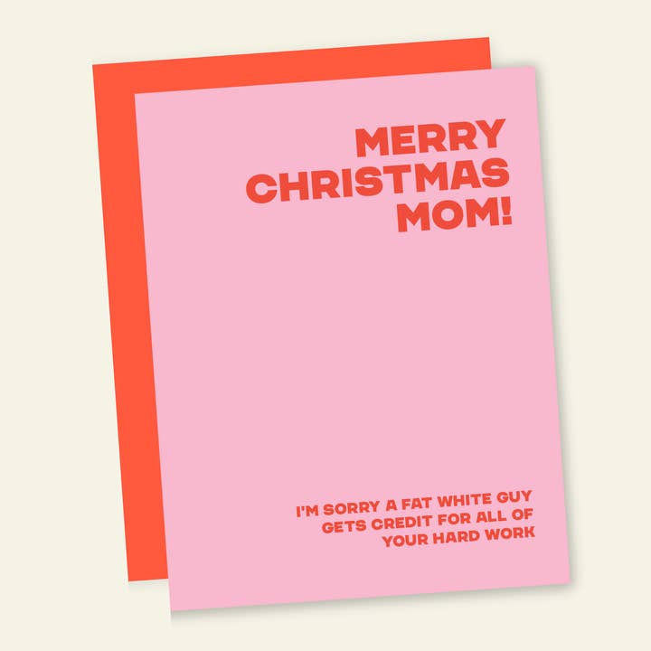 That’s So Andrew - Wholesale Christmas Card - Merry Christmas Mom / Fat Guy Takes Credit | Funny Holiday Greeting Card1