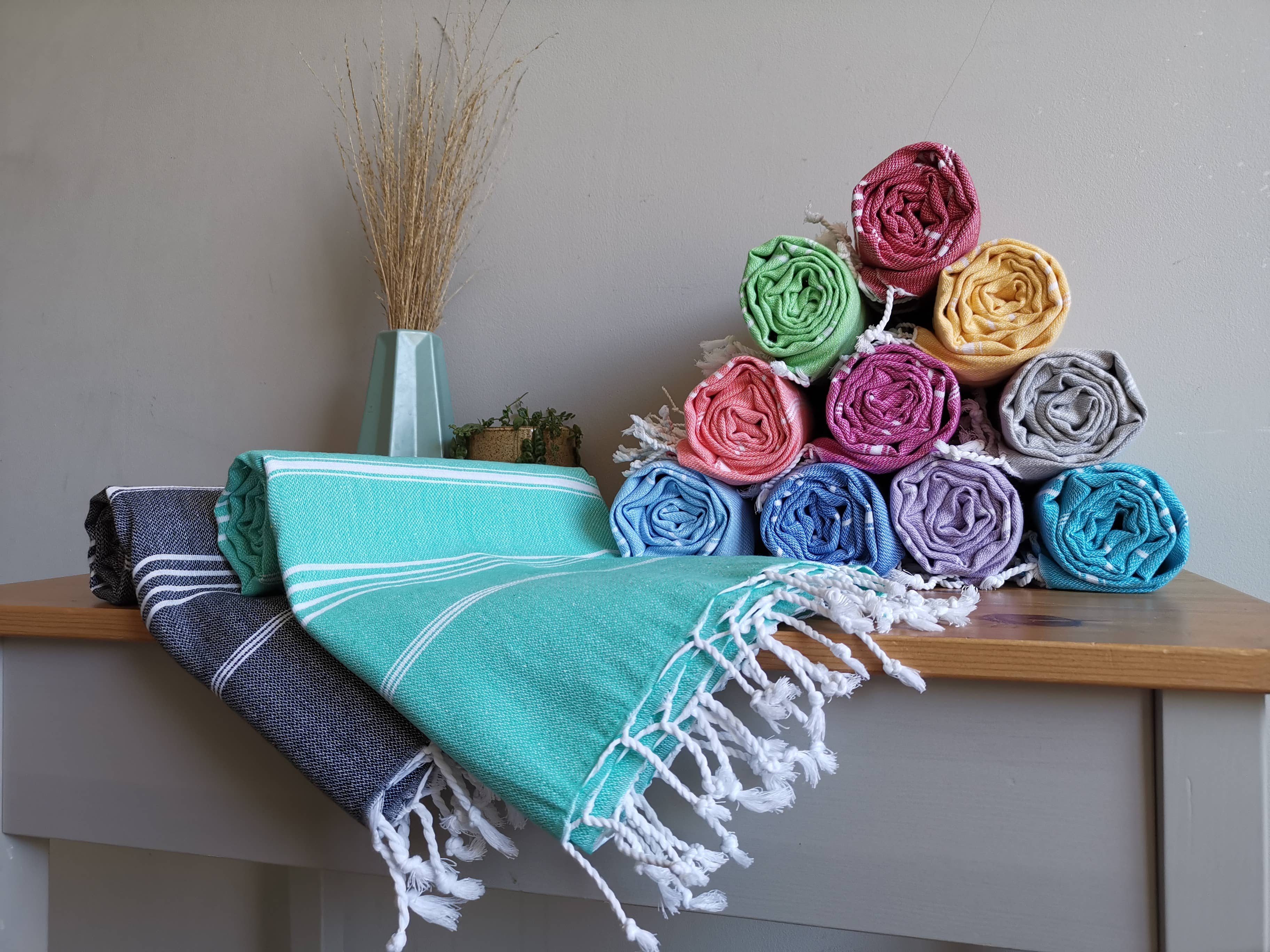 Buluty – Toalha de praia por atacado – Toalha de praia de banho de toalha turca de algodão orgânico ecológico4