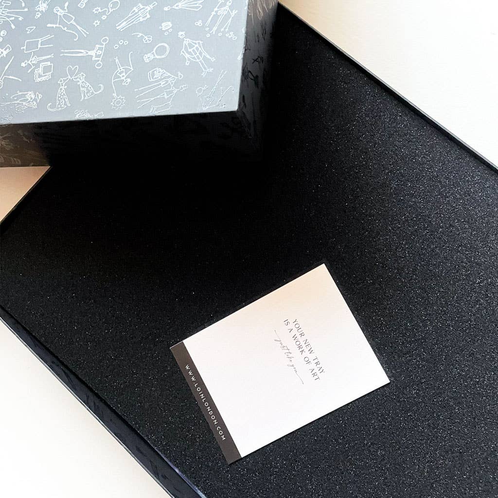 LO in LONDON® - Wholesale Decorative Tray - THE LENA ACRYLIC OBSESSION TRAY- MADE TO ORDER 2-3 WEEKS3