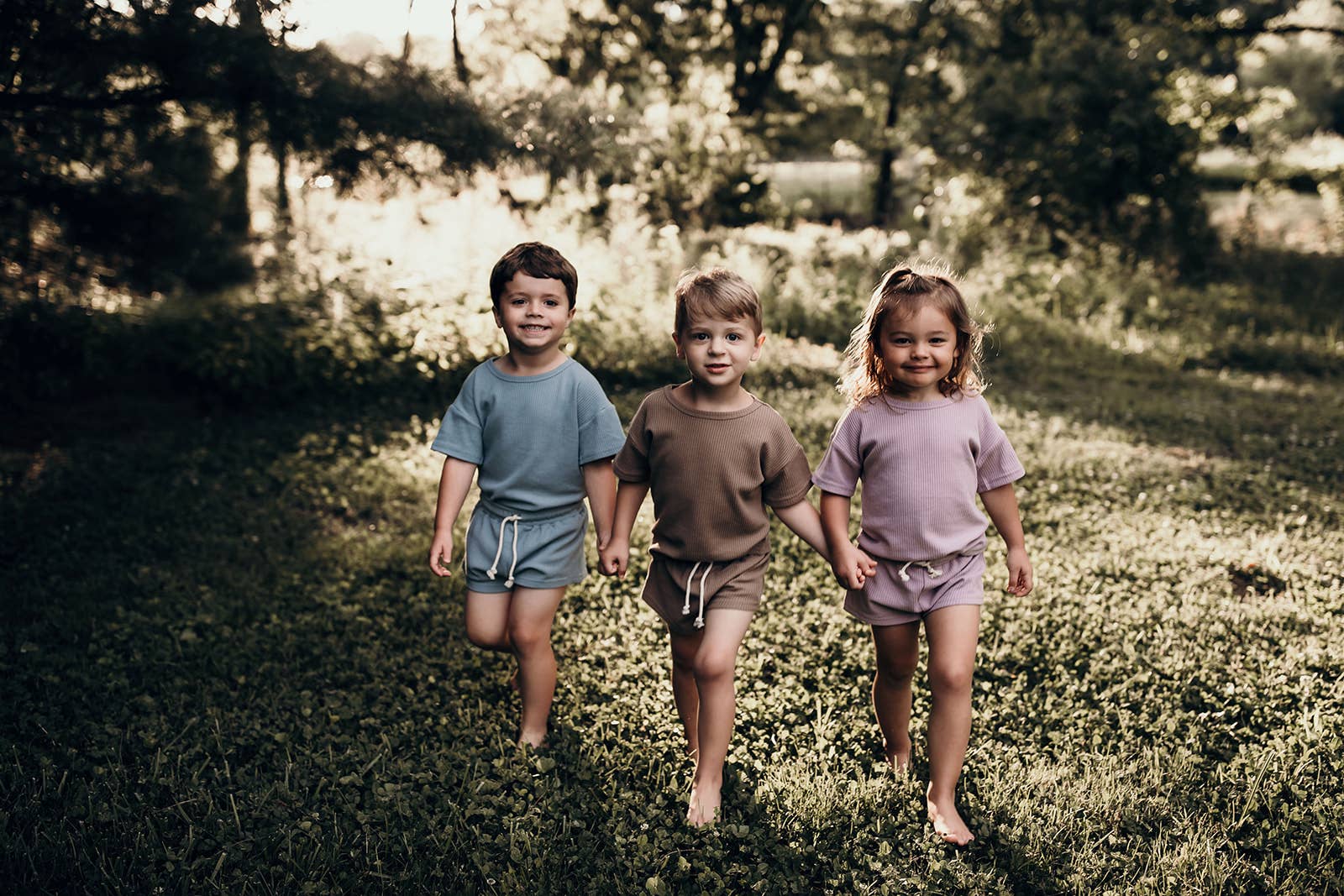 Three Little Tots - Wholesale Top & Short Set - Kids - Cocoa Sands Neutral Summer Waffle Toddler Top & Bottom Set19