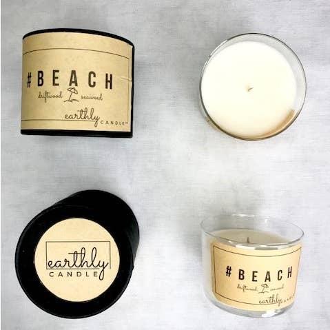 #Strandkaars – Drijfhout en Zeewier voor wholesale door Earthly Candle