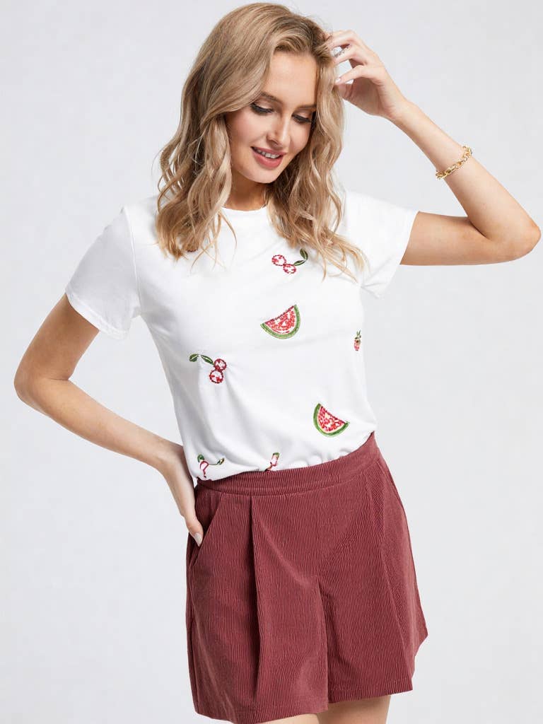 VERY J - Wholesale Skort - Women's - NP70121-Pleated Solid Corduroy Skort Shorts15