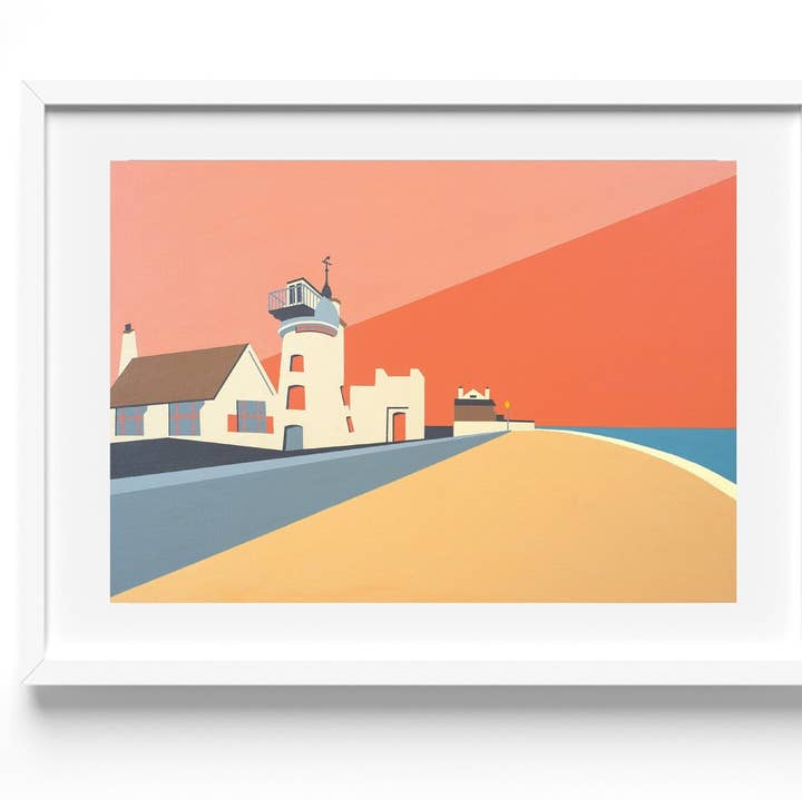 ALDEBURGH MILL Print for wholesale by Rebecca Pymar