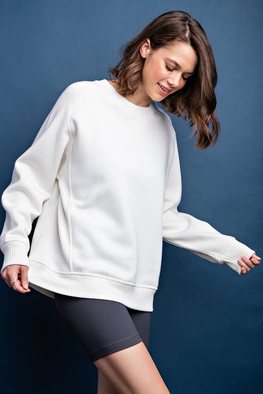 Sunday Morning – Sweatshirt - Mulher por atacado – T9797PL37 Plus Size Gola redonda Sweatshirt Francesa Terry14