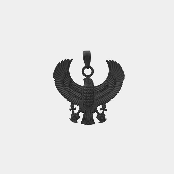 Pendentif Horus Bird - Noir pour la vente par Marcozo