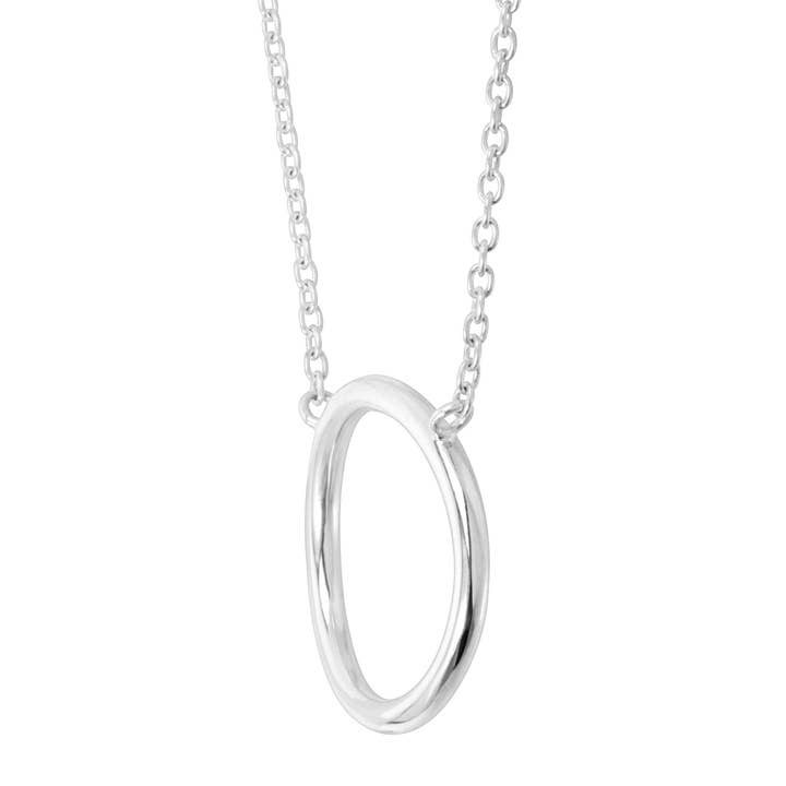 Silpada - Wholesale Pendant/Charm Necklace - Silpada’ Karma' Open Circle Necklace in Silver
