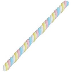 LS GROUP – Engroshandel Marshmallow – Kæmpe skumfidus 67 cm flerfarvet snoet rullet