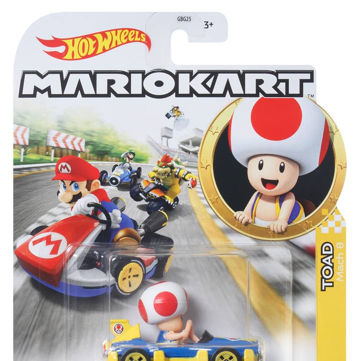Toysmith - Wholesale Toy Car/Truck - Kids - Mattel Hot Wheels Mario Kart Replica Die-Cast
