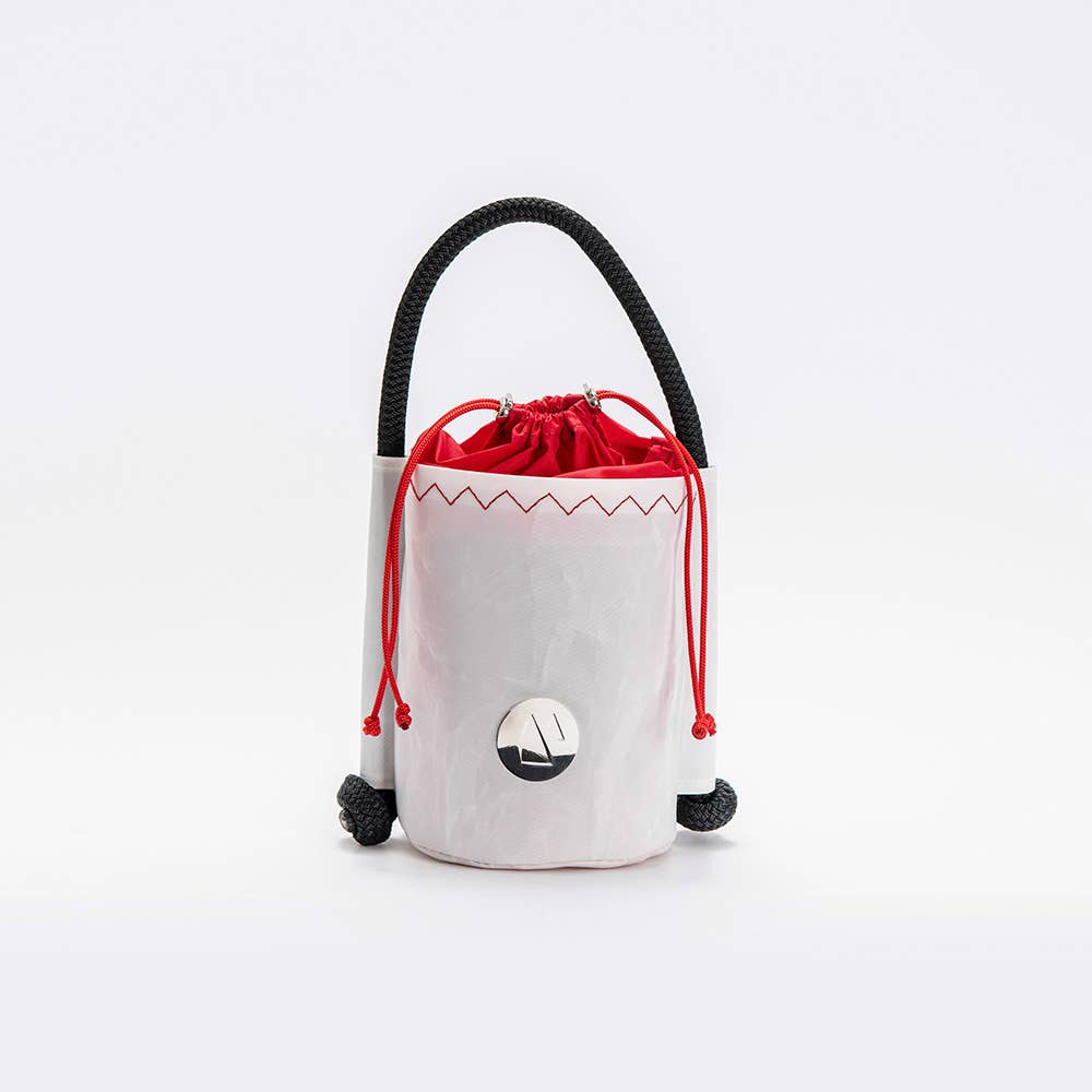 Bolina Sail - Wholesale Beach Bag - Recycled Sailing Bucket Bag — Strallo - Red