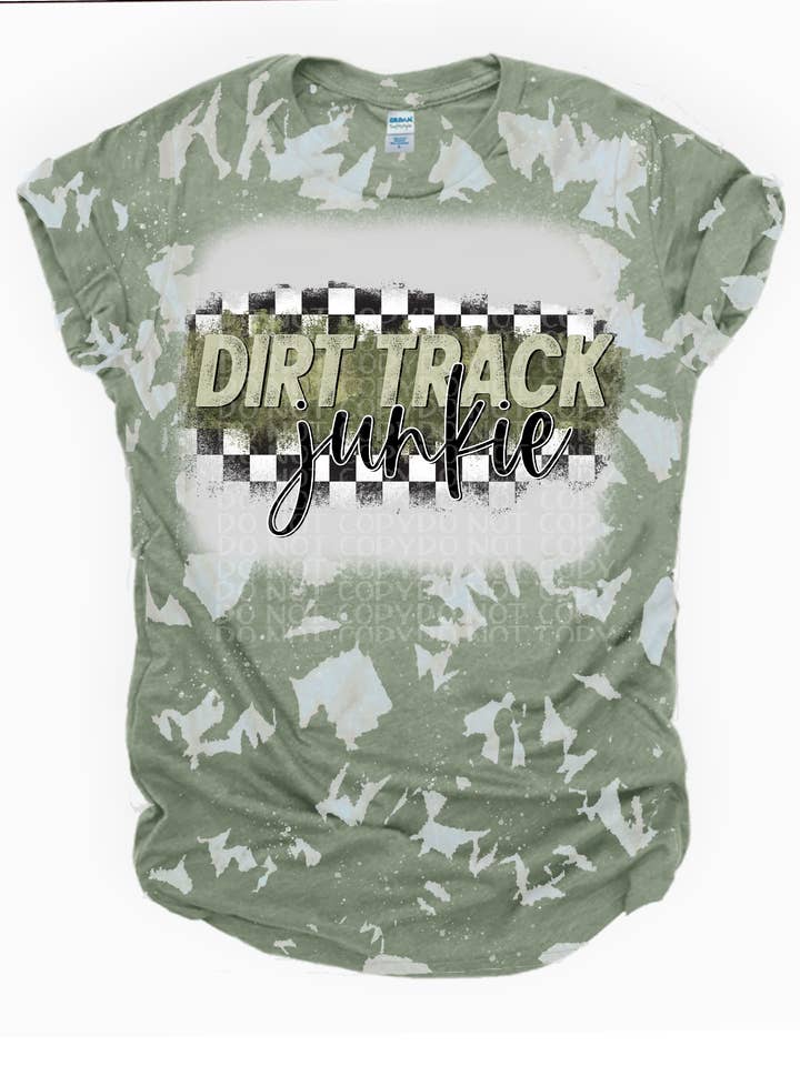 Dirt Track Junkie Tee for wholesale by Ms Bleached Tees N More