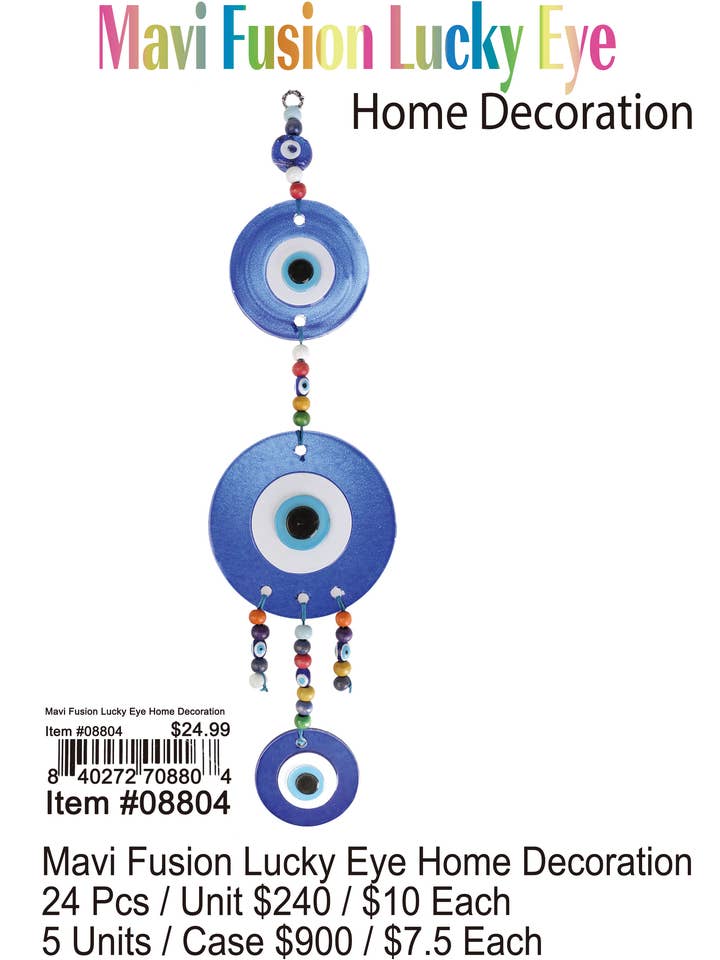 Mavi Fusion Lucky Eye Home Decoration for wholesale by Puka Creations