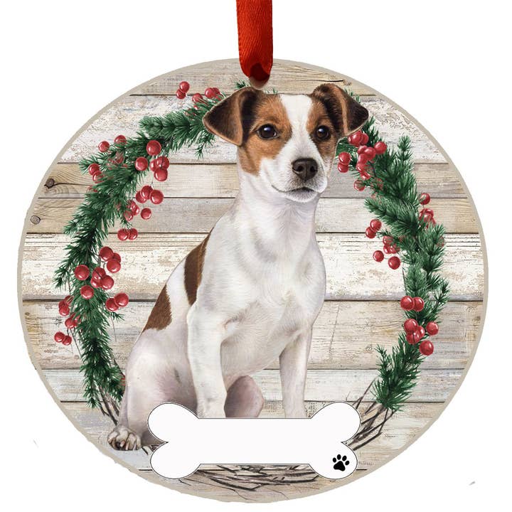 Jack Russell Ganzkörper-Keramik-Kranz-Ornament für den Großhandel von E&S Pets