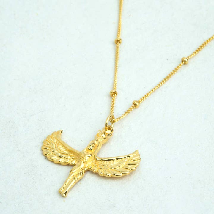 Munay Sacred Jewelry - Vente Colliers à pendentif - Collier Isis aux ailes déployées2