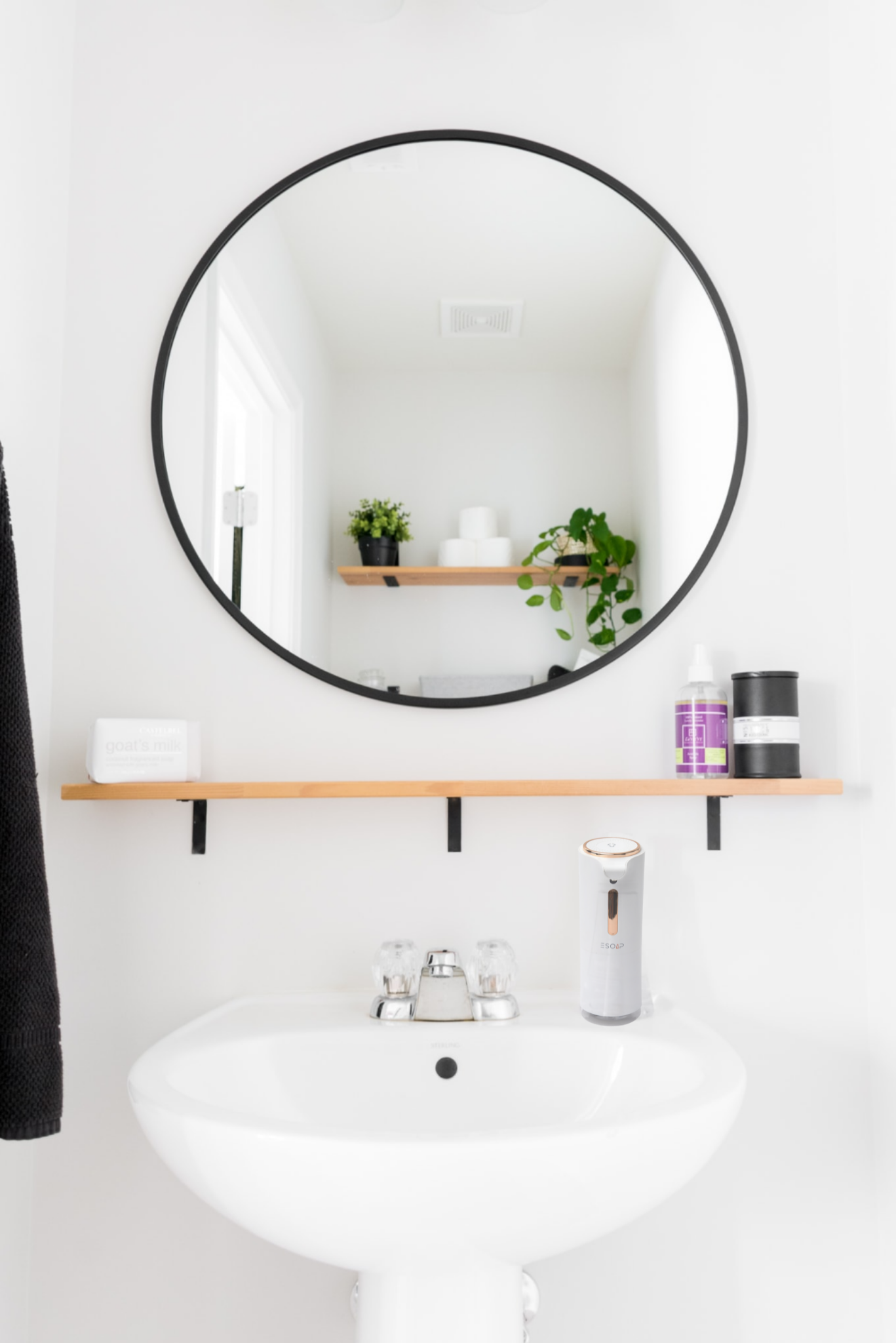 ESOAP - Vente Distributeurs de savon - Distributeur automatique sans contact de savon liquide ESOAP 325 ml, blanc nacré5