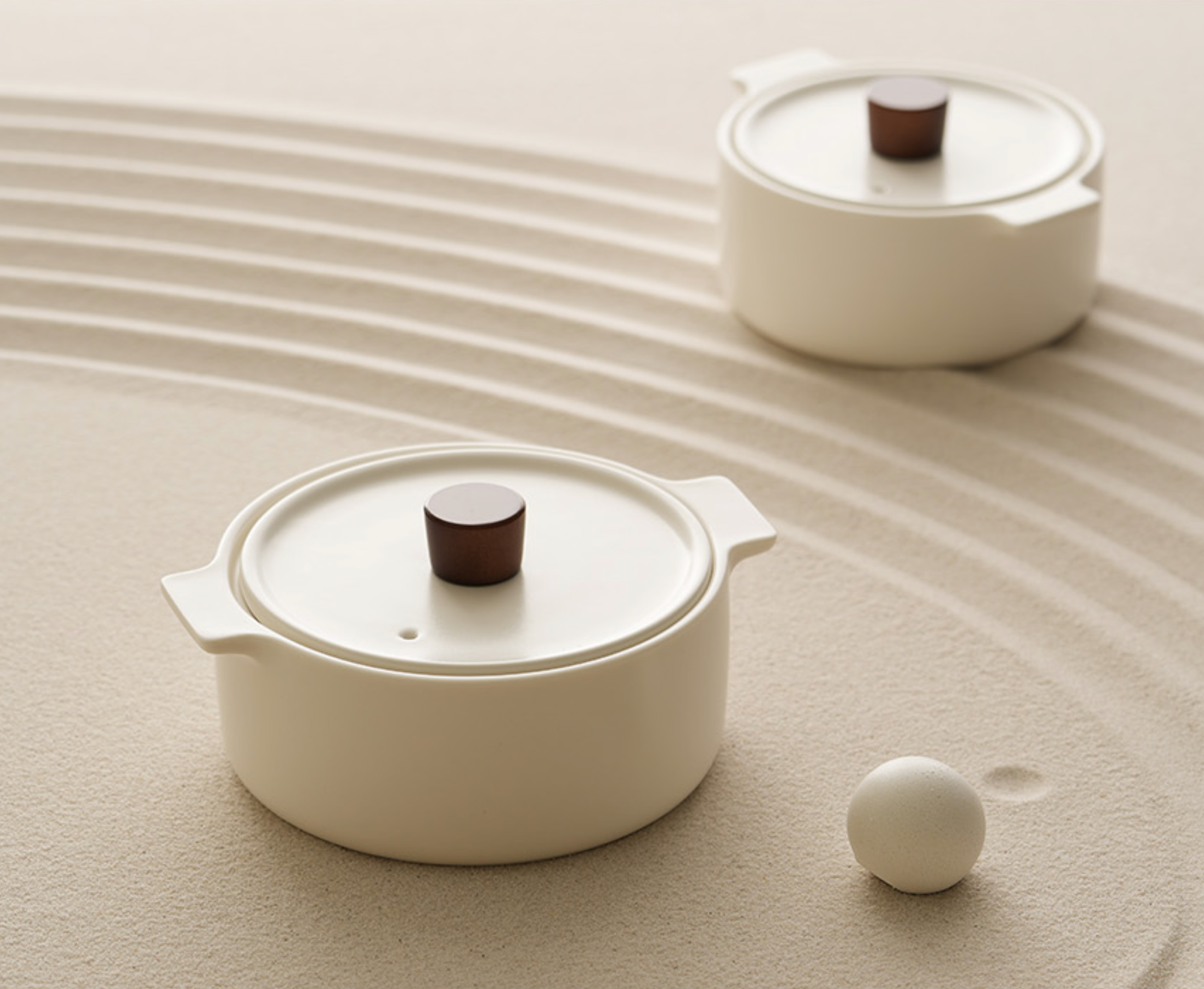 Korea Table - Wholesale Cooking Pot - [Lihan] Luna Stone Clay Earthenware Pot (Induction Safe)0