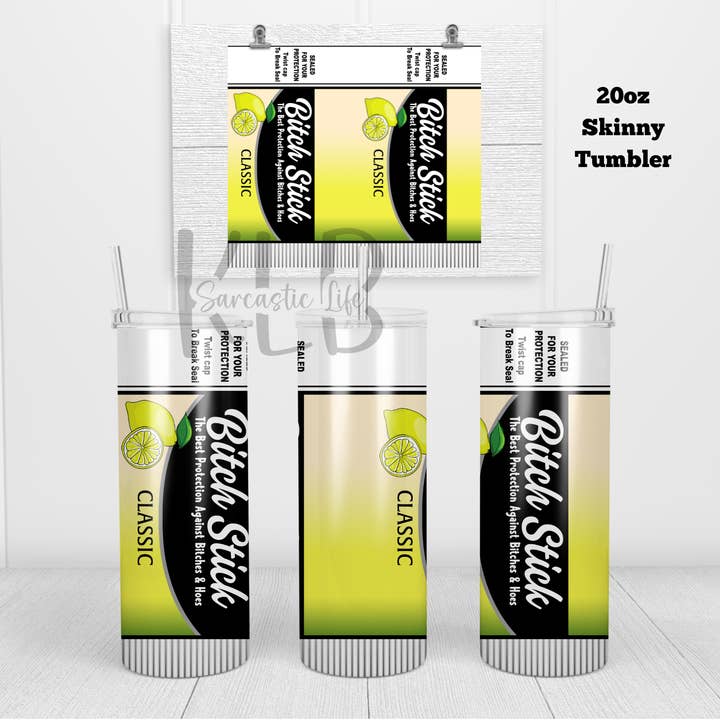 Bitch Stick | Lemon | Becher mit 50 ml Fassungsvermögen | Sarcastic Sips für den Großhandel von Krystal Hayden