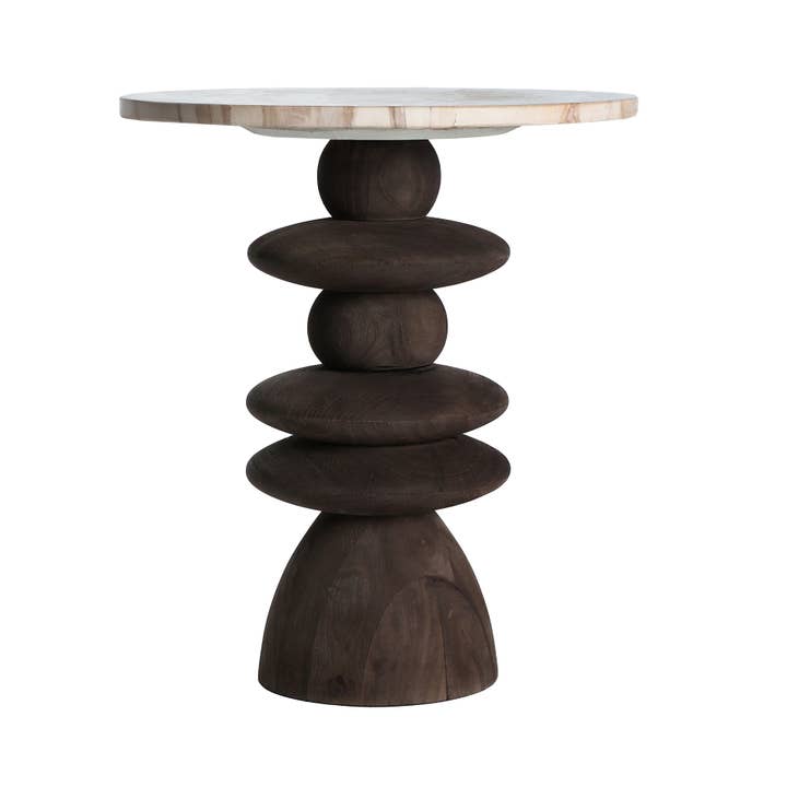 Sidobord i mangoträ i brun färg 45x45x50cm för wholesale av Kodu