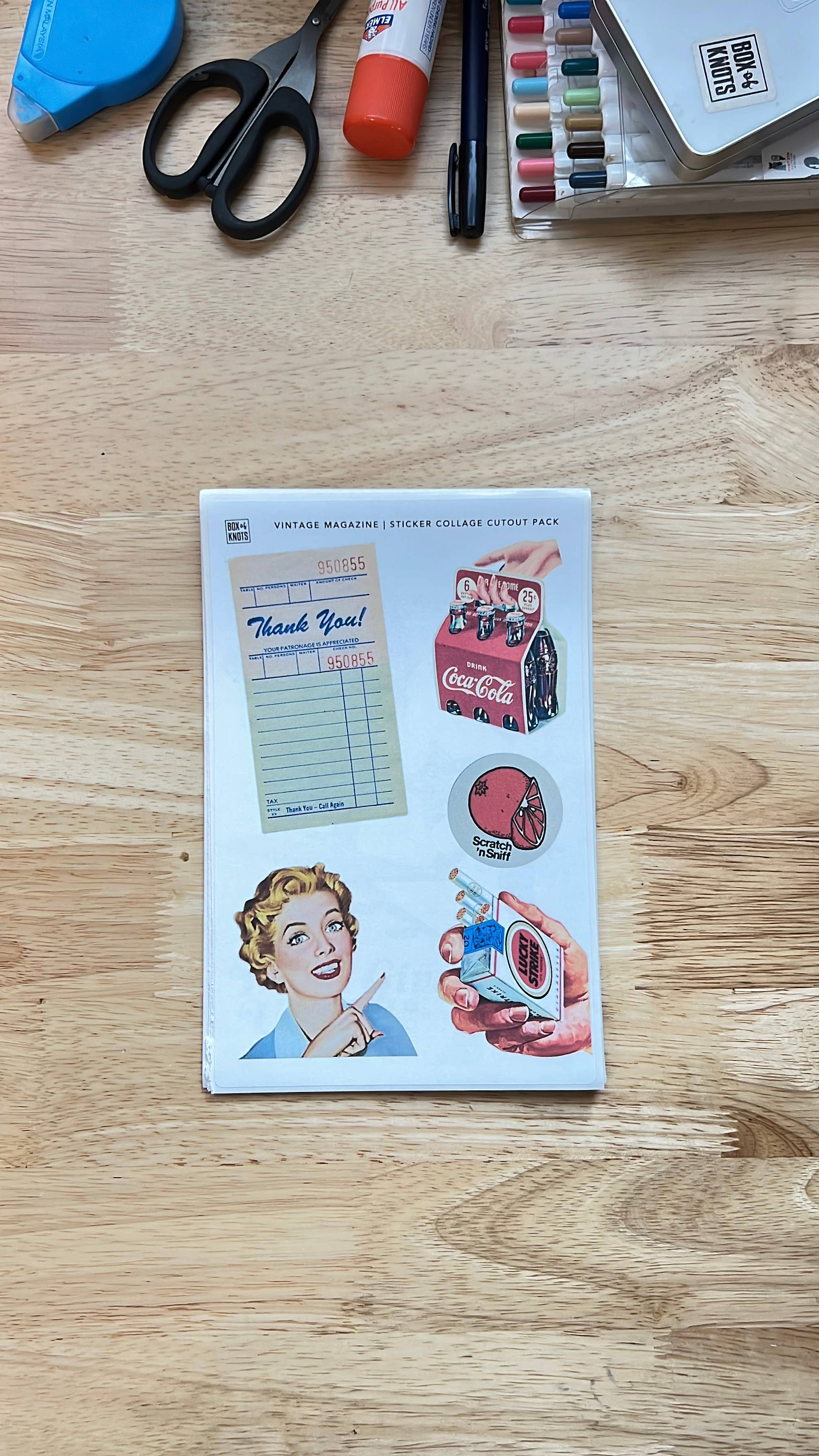 BOX OF KNOTS - Wholesale DIY Craft Kit - THE VINTAGE MAGAZINE COLLECTION | JOURNAL KIT4