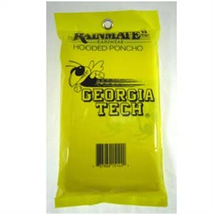 Georgia Tech Gul Jackor Regnponcho med huva för wholesale av Turnovers Inc