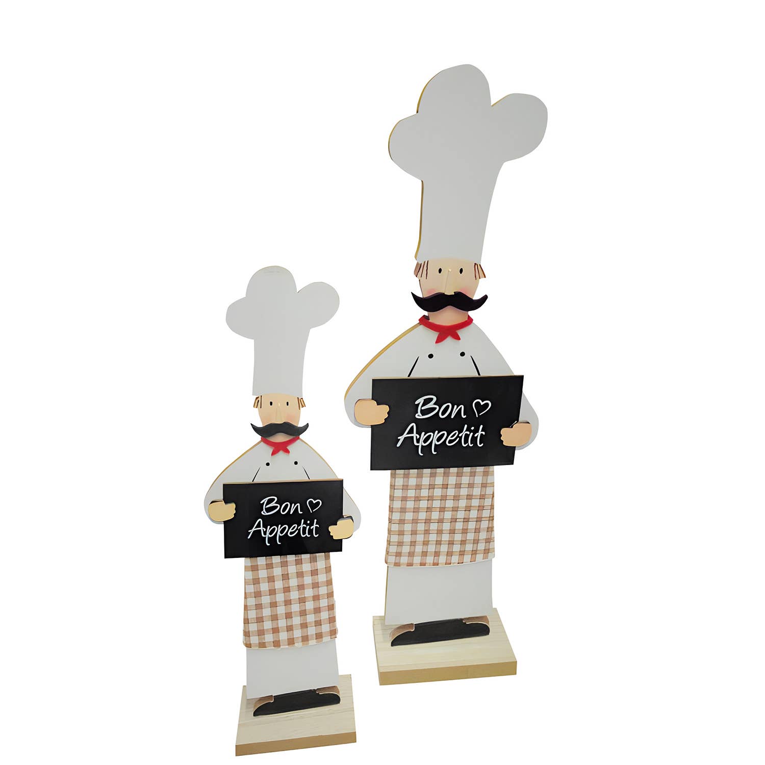 Standing relief Koch Bon Appetit, white h.40 cm for wholesale on Faire0