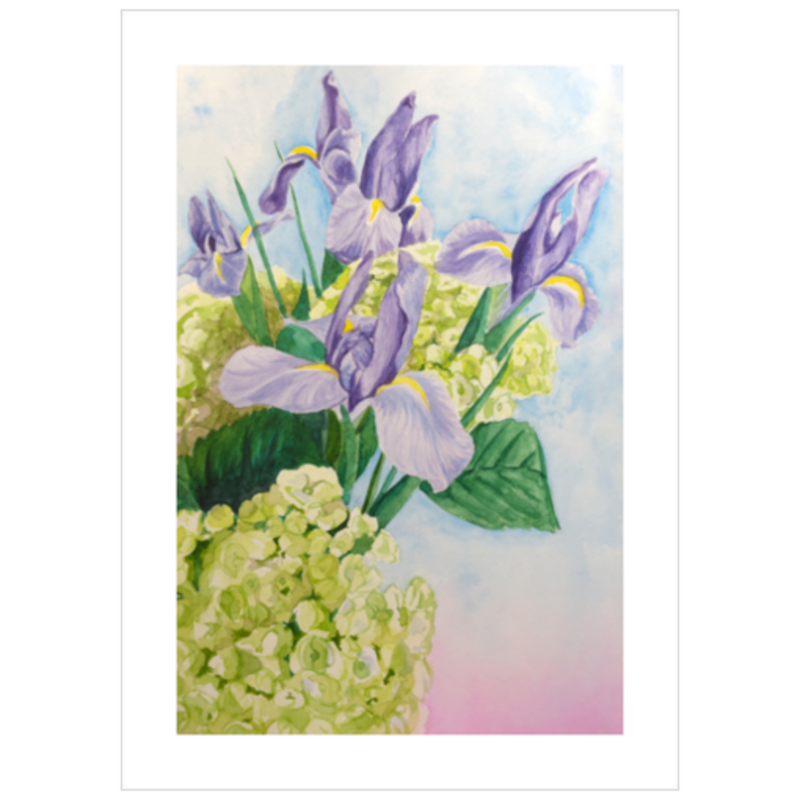 Fiber & Brimstone - Wholesale Art Print - Purple Irises2