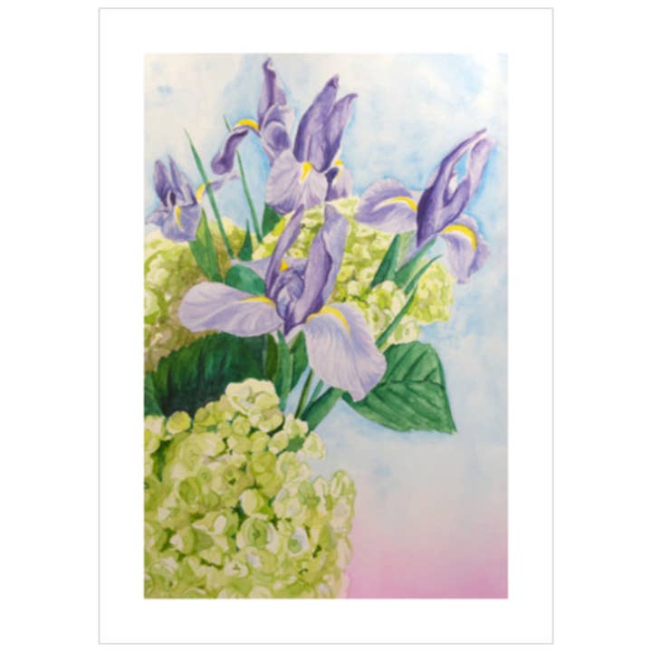 Fiber & Brimstone - Wholesale Art Print - Purple Irises2