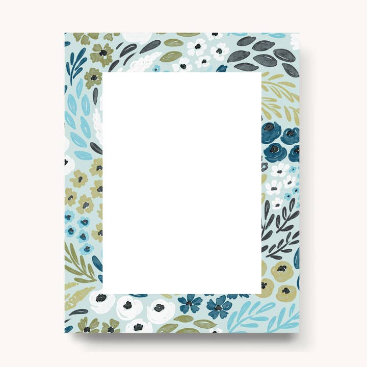 Elyse Breanne Design - Wholesale Notepad - Waterfall Floral Blank Notepad0