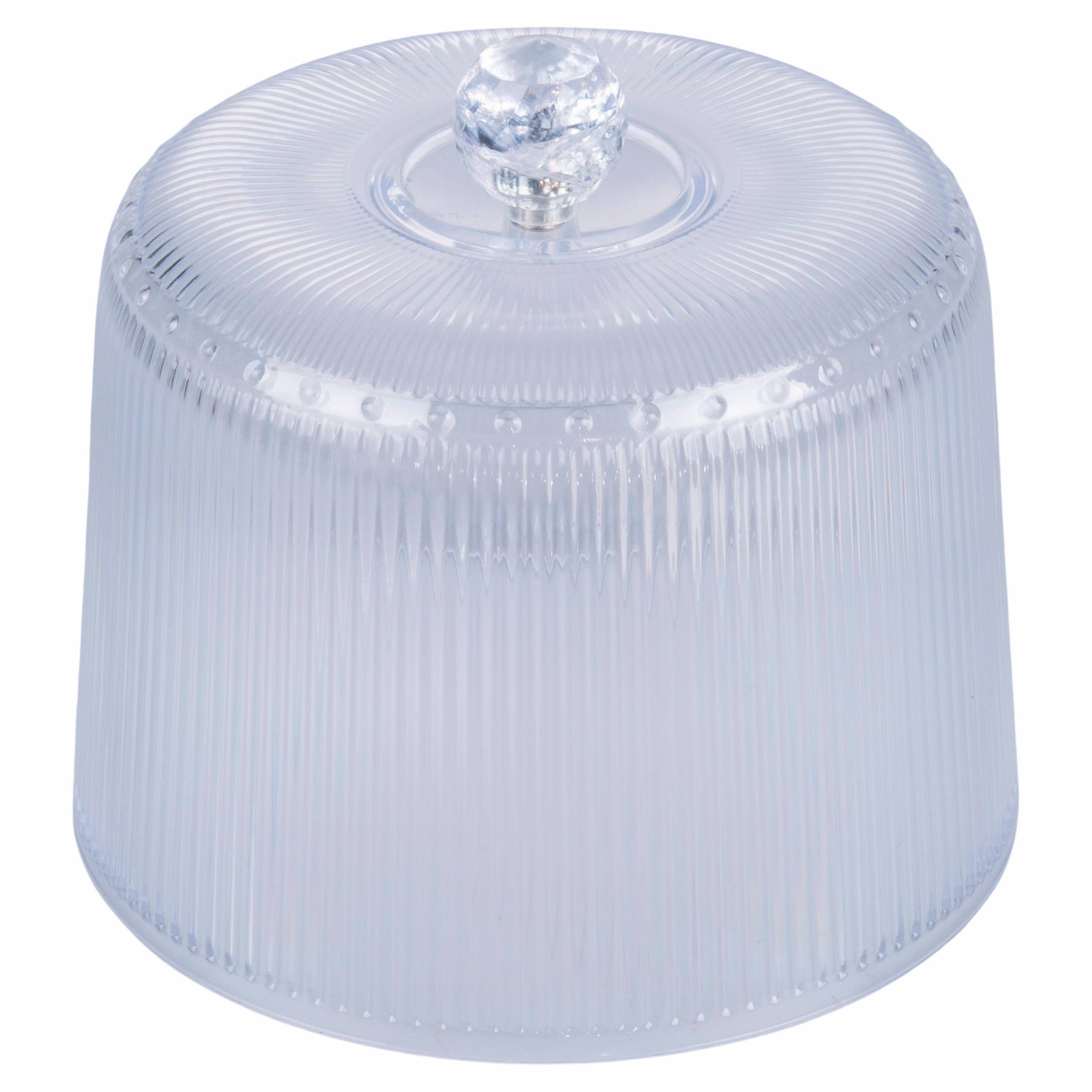 VdE Tivoli 1996 - Vendita all'ingrosso Cestini - FASHION CLOCHE RIGHE ACRILICO D.17CM +POMELLO1