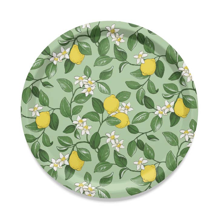 Bandeja Redonda Verde Limón para venta al por mayor de Arvidssons Textil