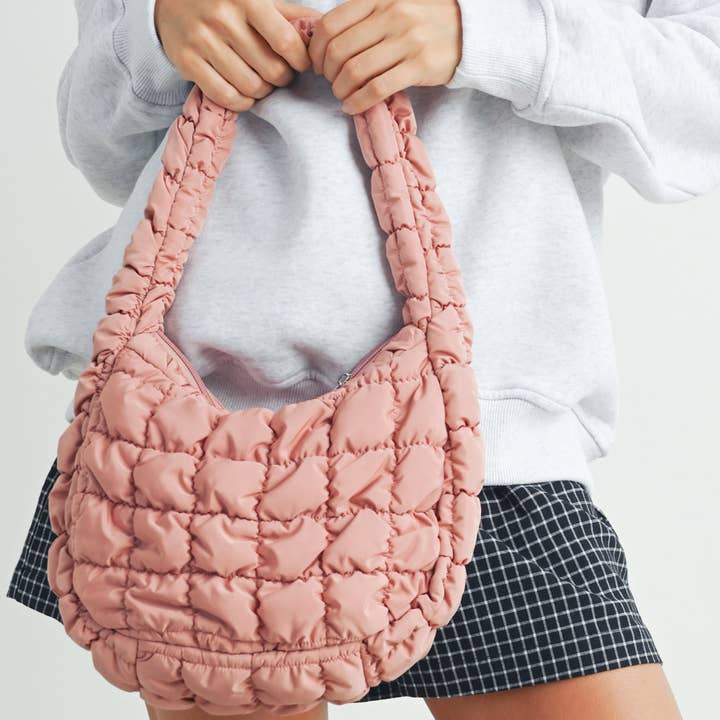 BUTTERMELON - Wholesale Shoulder Bag - Women's - Quilted Cloud Shoulder Bag - BMB7454