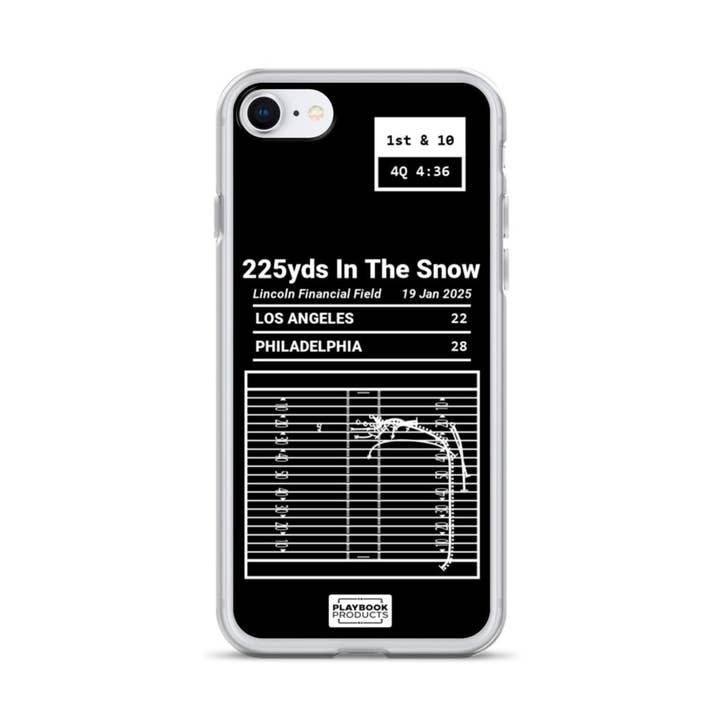 Funda para iPhone de las mejores jugadas de los Philadelphia Eagles: 225 yardas en la nieve (2025) para venta al por mayor de Playbook Products