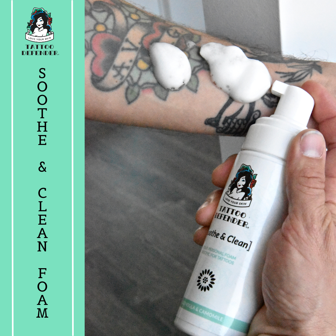 Tattoo Defender – Großhandel Tattoo-Salbe/-Pflege – Reinigungsschaum zur Pflege und Reinigung von Tätowierungen2
