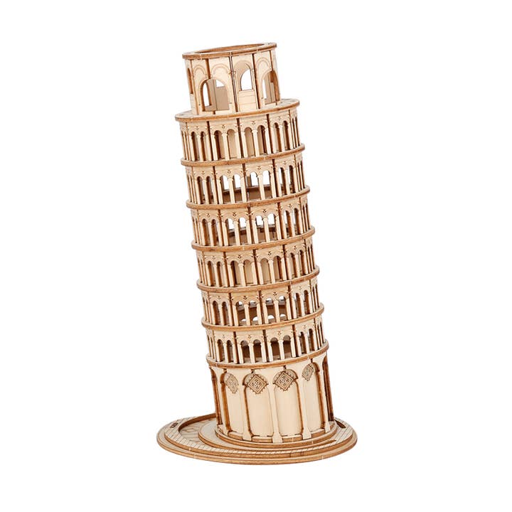 Hands Craft - Wholesale Puzzle - Kids - 3D Laser Cut Wooden Puzzle: Leaning Tower of Pisa