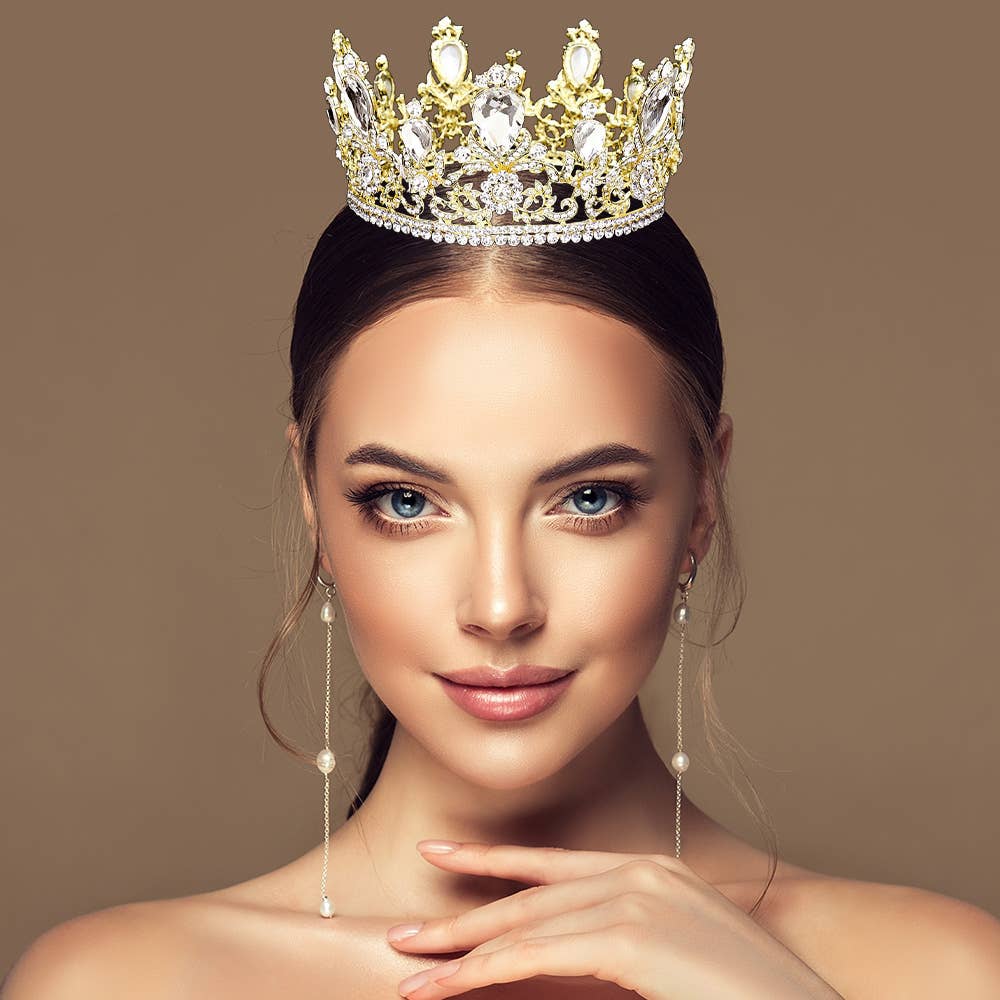 Sensibling Corp. - Wholesale Tiara - Women's - Glass Crystal Pageant Queen Tiara3