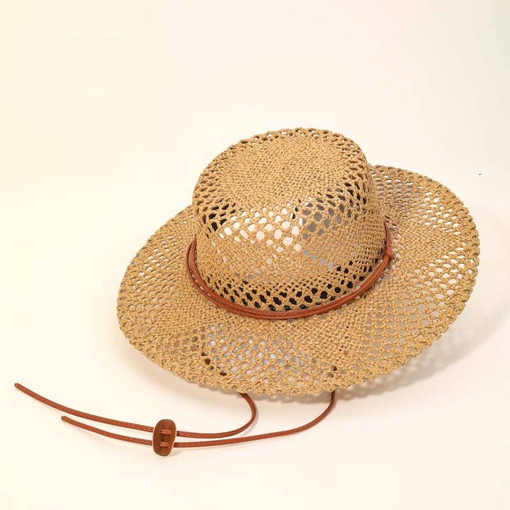 Anarchy Street - Wholesale Straw Hat - Women's - Straw Braided Flat Top Fashion Hat