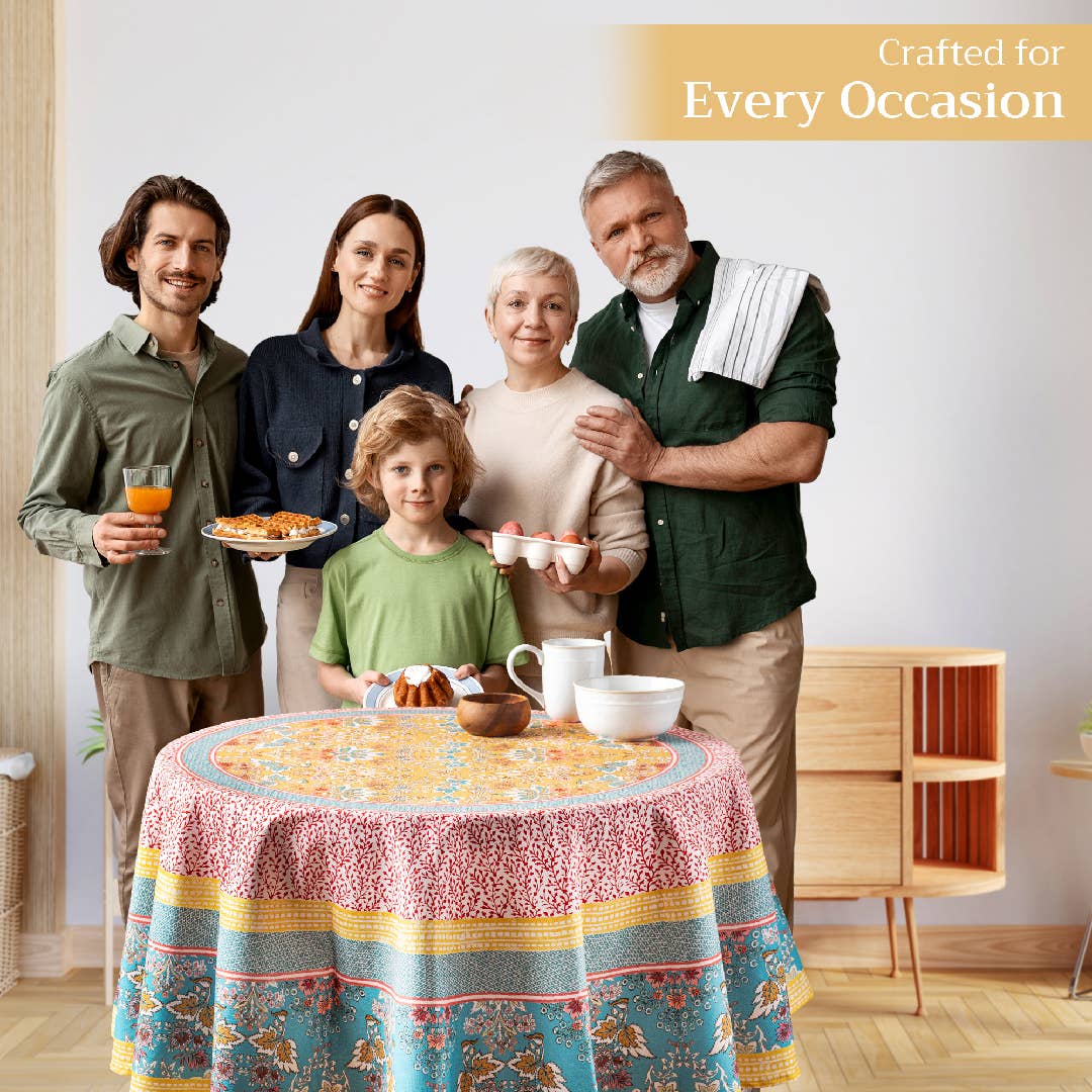 Maison d'Hermine - Design in Every Thread - Wholesale Tablecloth - Tablecloths 100% Cotton - 3 Shapes - Marquise10