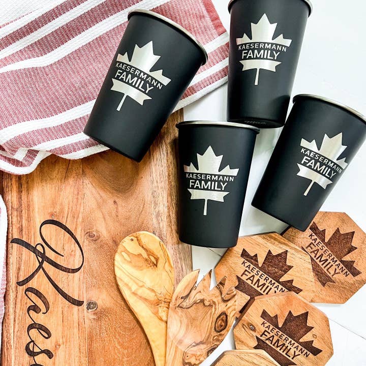 Mae Designs LLC - Wholesale Insulated Mug/Tumbler - Custom Engraved Pint Cup5