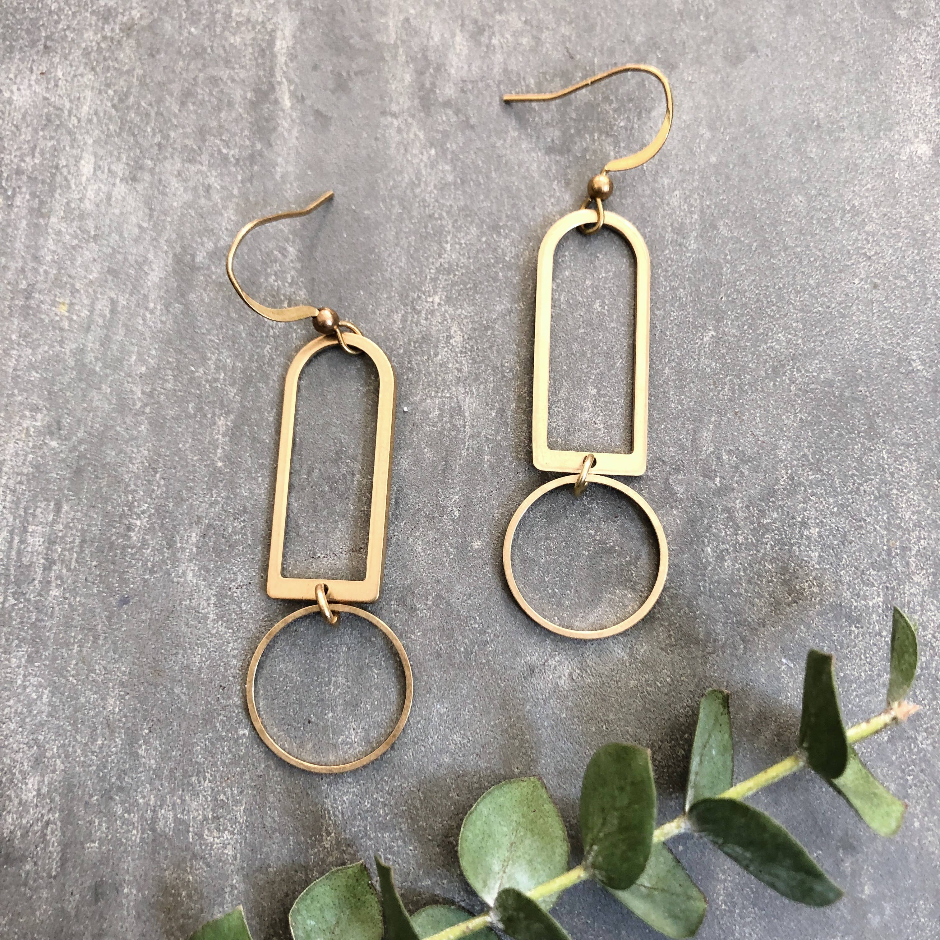 GeoMetricGem - Wholesale Dangle Earrings - Arthur Earrings2