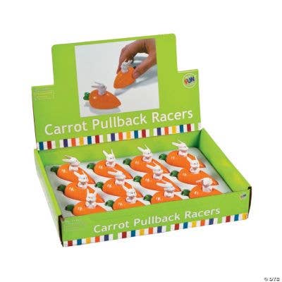 Fun Express - Wholesale Toy Car/Truck - Kids - Easter Carrot Pullbacks (UPC, 1 Dz/DB)1