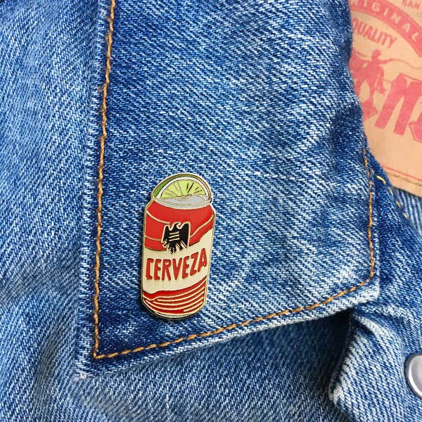 THE FOUND - Wholesale Lapel Pin/Button - Tecate Lime Wedge Pin