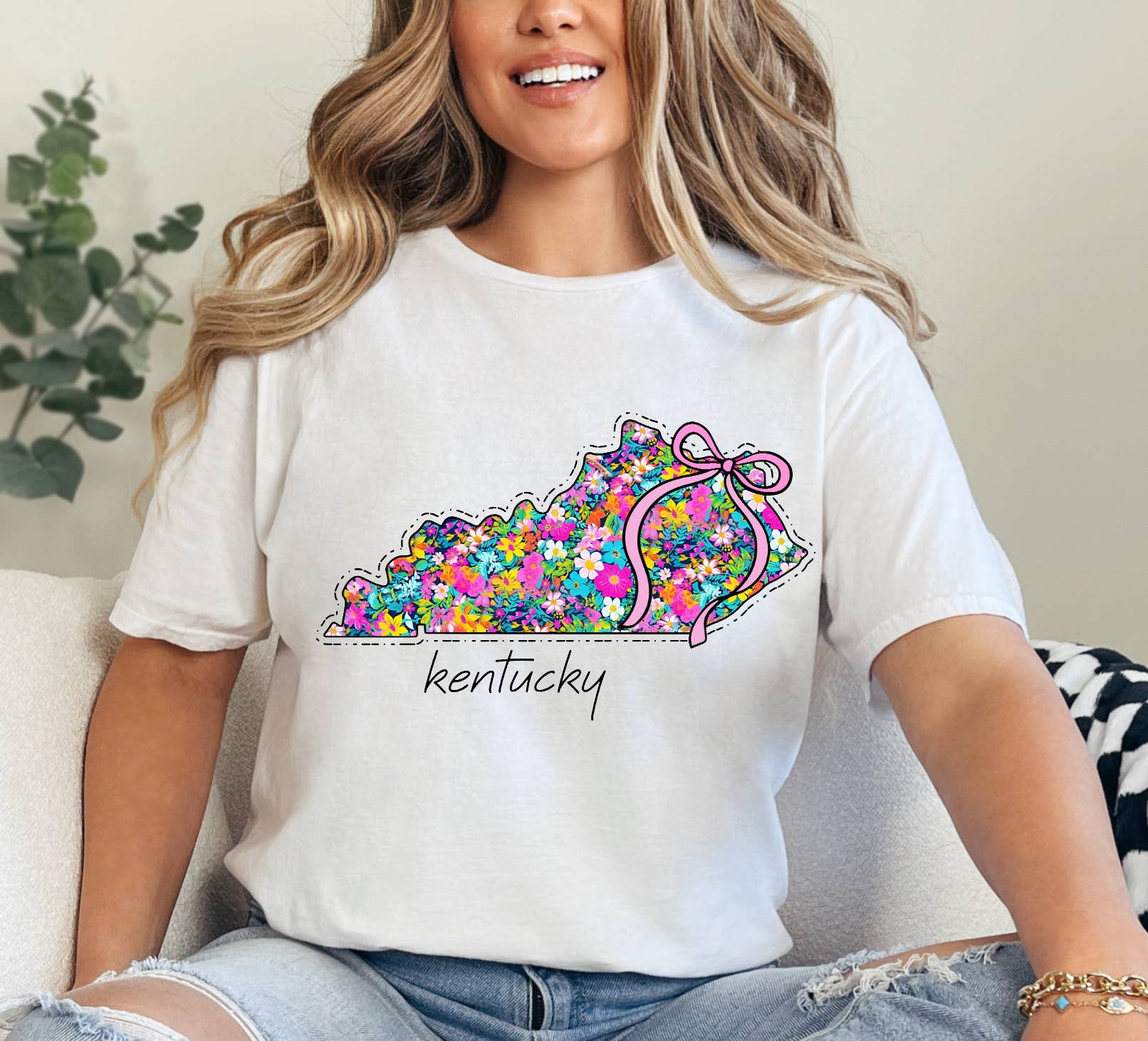 It's So Me - Wholesale Graphic Sweatshirt - Women's - KENTUCKY FLORAL STATE CREWNECK TEE/SWEATSHIRT