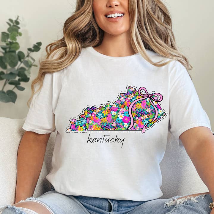 It's So Me - Wholesale Graphic Sweatshirt - Women's - KENTUCKY FLORAL STATE CREWNECK TEE/SWEATSHIRT 0